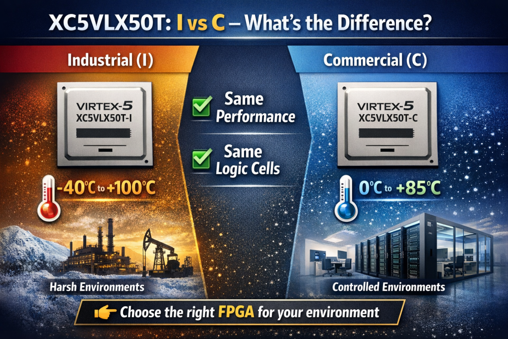 Choosing Between XC5VLX50T I and C Packages – Practical Guide